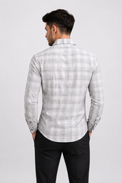 White Checks Shirt