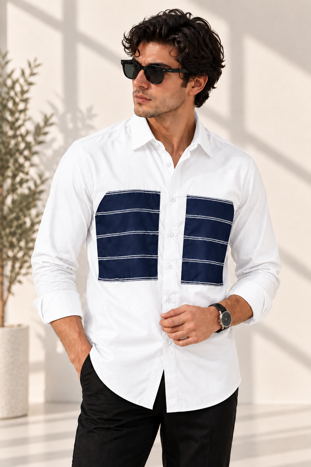Double panel shirt