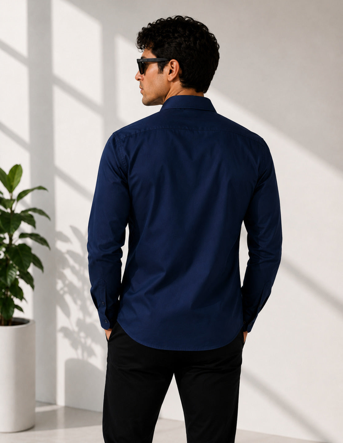 Navy Blue Signature Casual Shirt