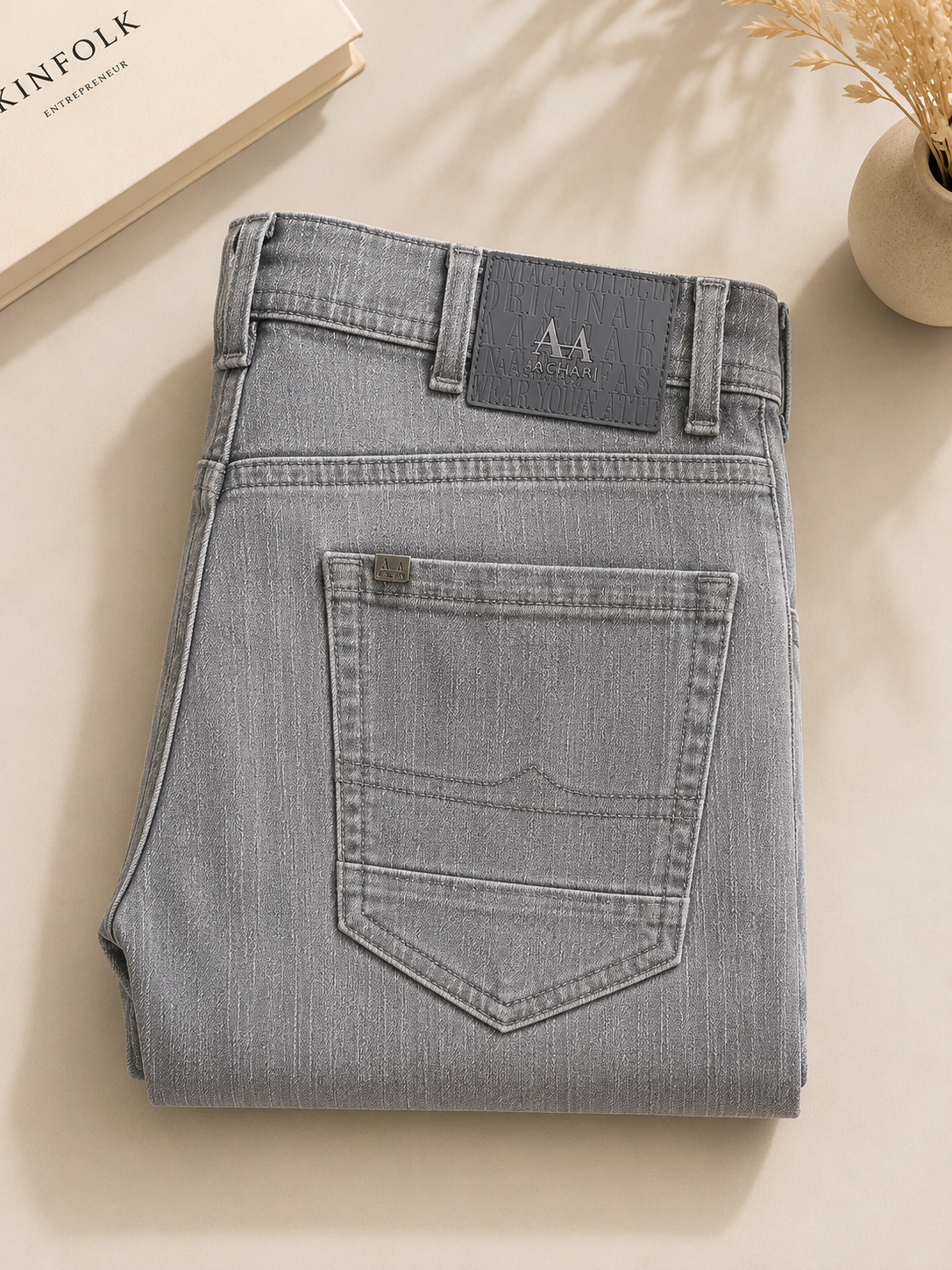 Grey Denim Slim Fit
