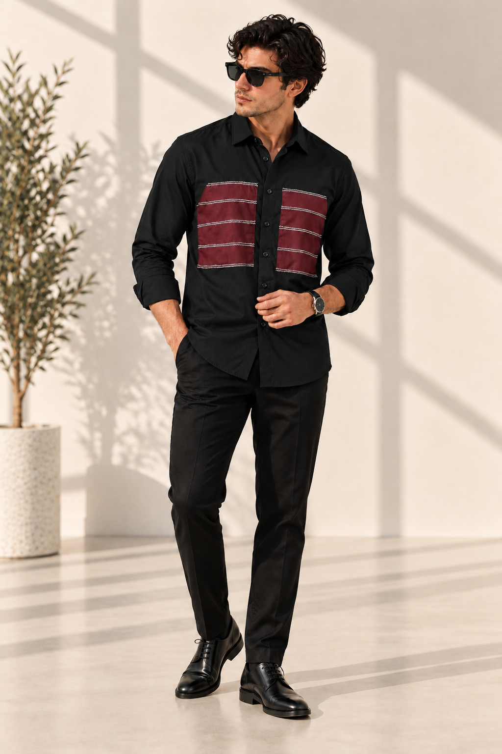 Double panel shirt