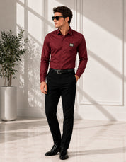Signature Maroon Luxury Shirt