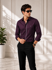 Grey Strip Classic Wine Shirt