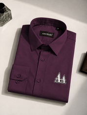 Wine Full Sleeves Shirt