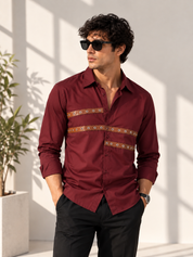 Leather Strap Shirt