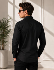 Signature Full Sleeve Black Shirt