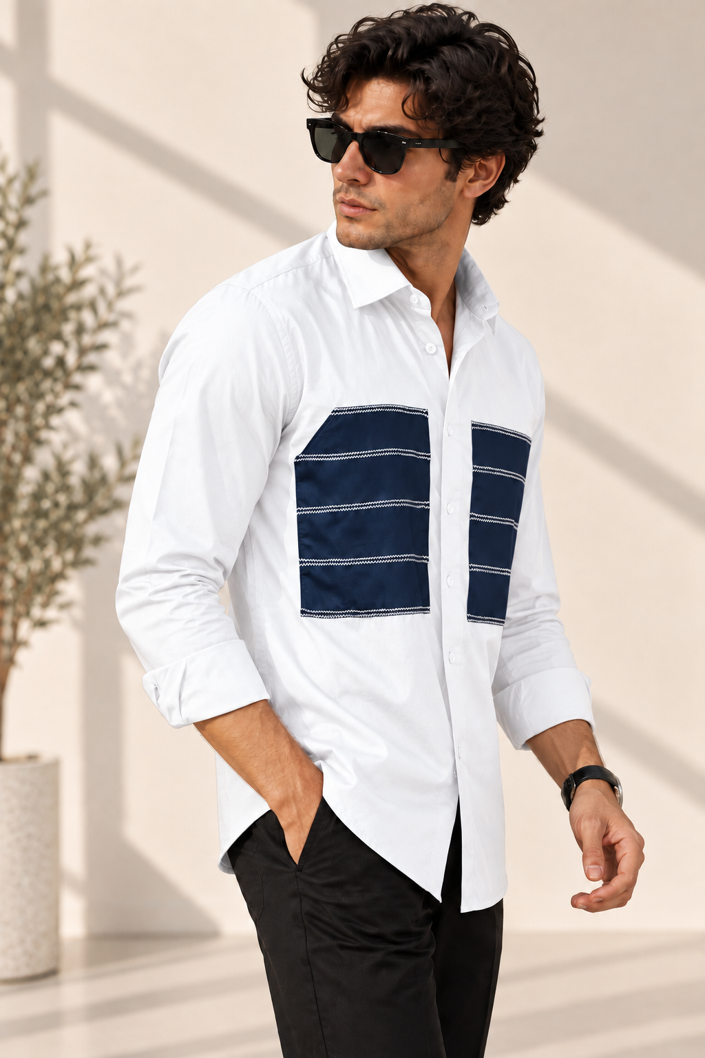 Double panel shirt