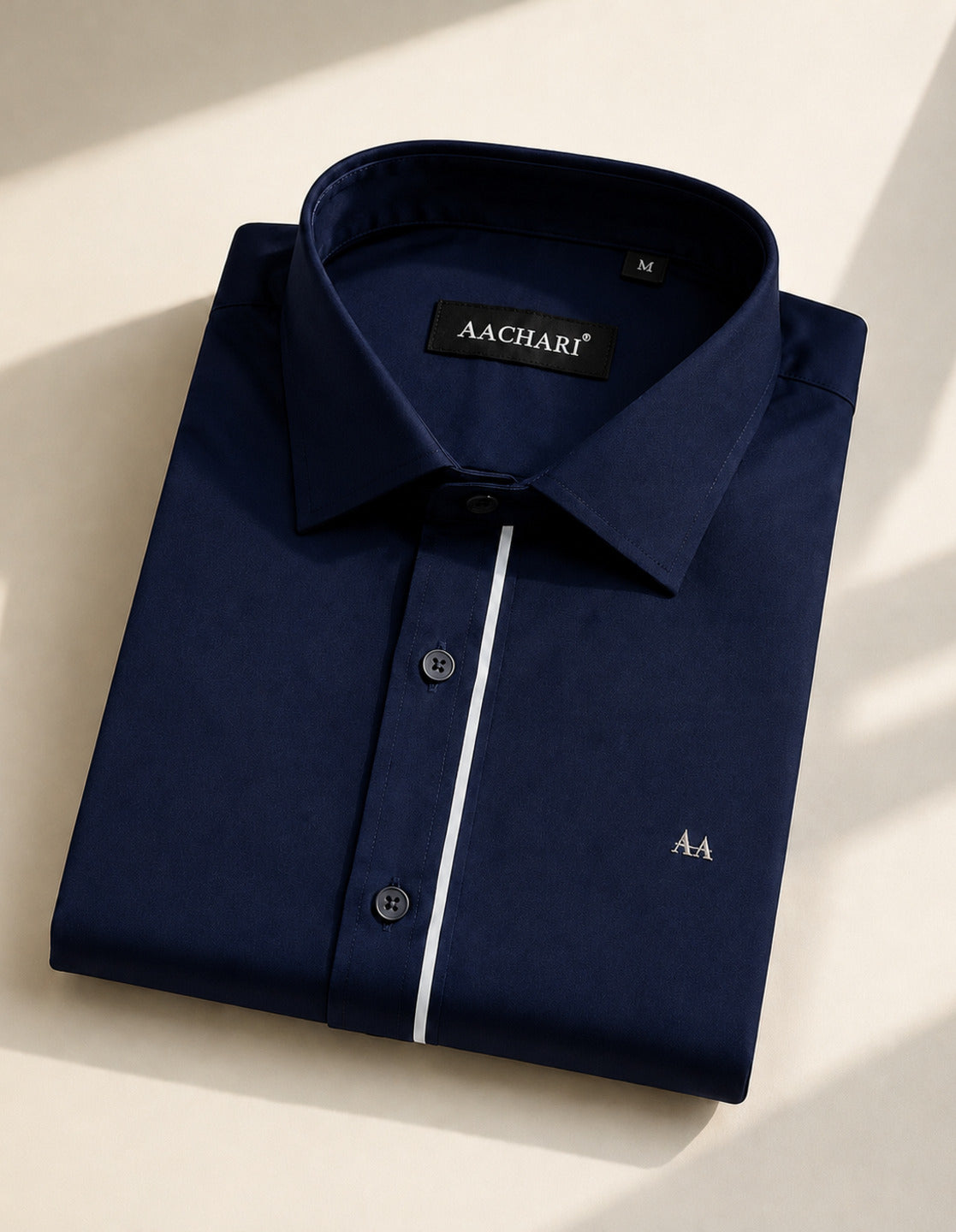 Grey Strip Classic blue Shirt
