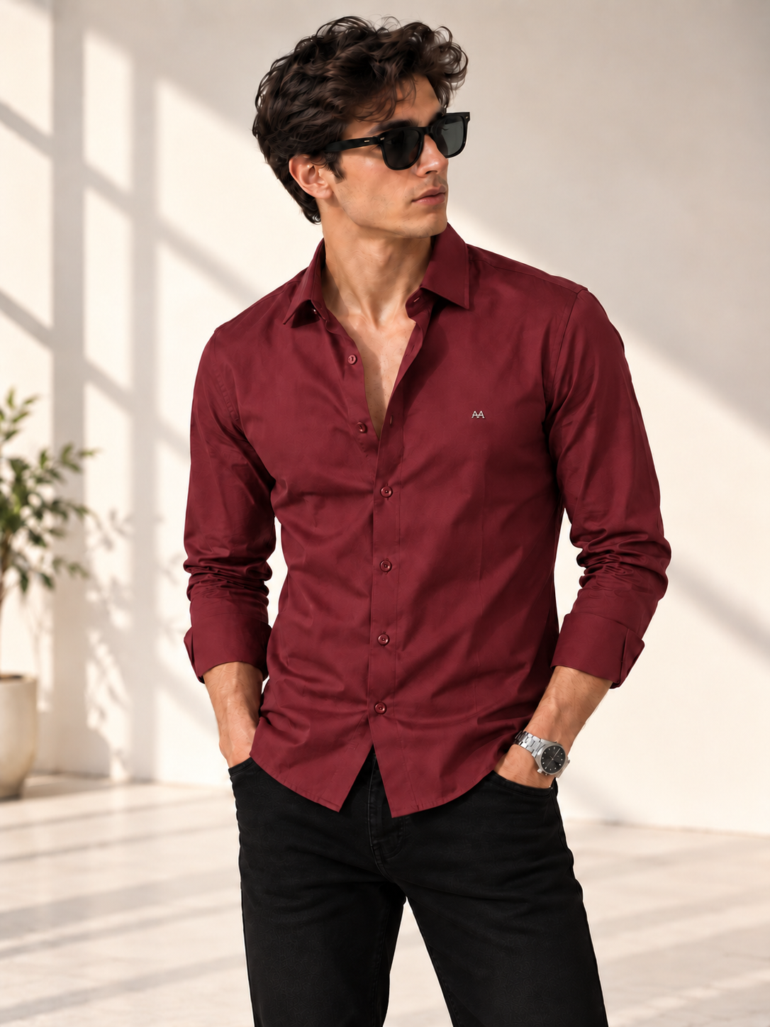 Signature classic Maroon shirt