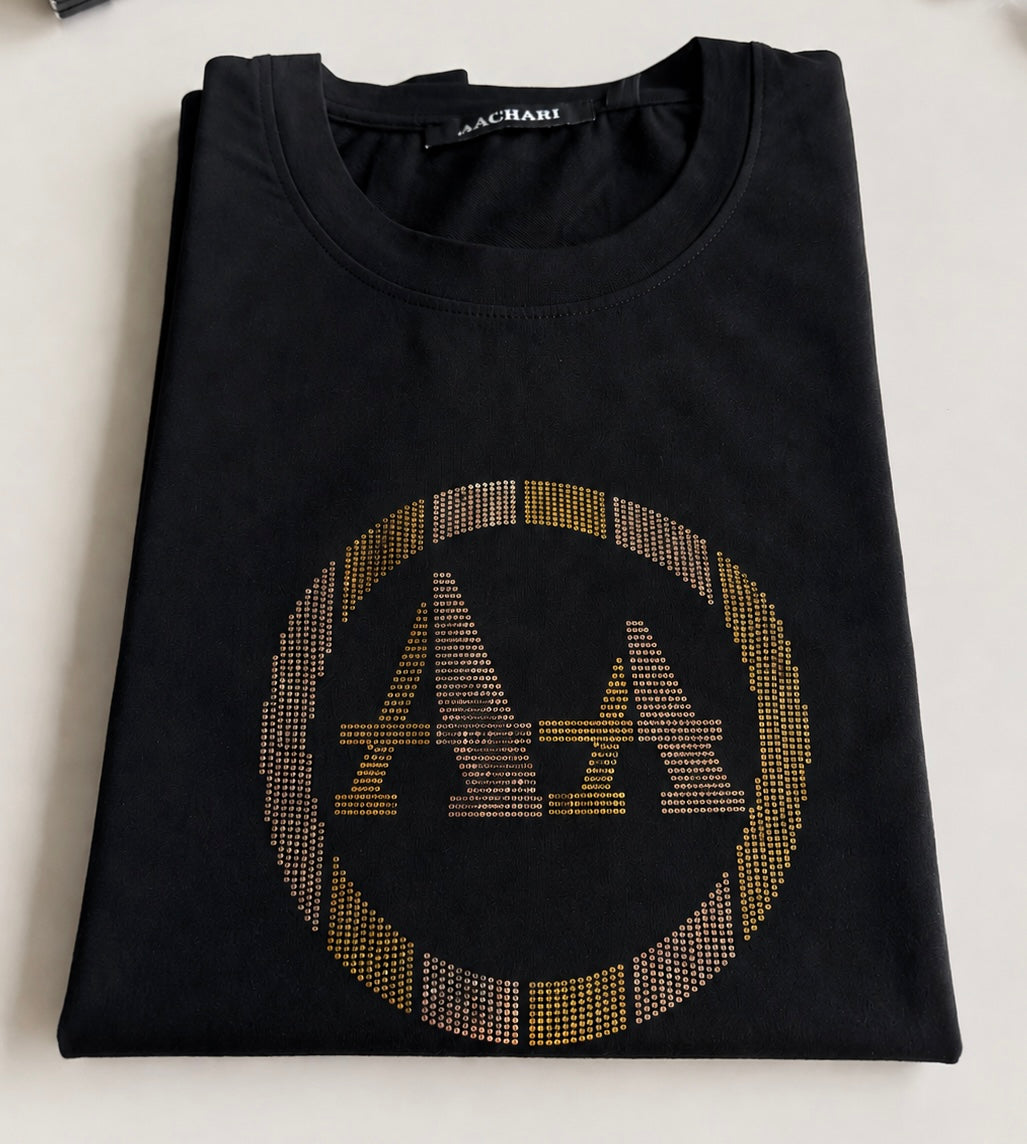 Aachari Classic Spark Black T Shirt