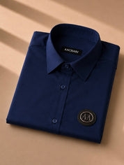 Classic Navy Blue Luxury Shirt