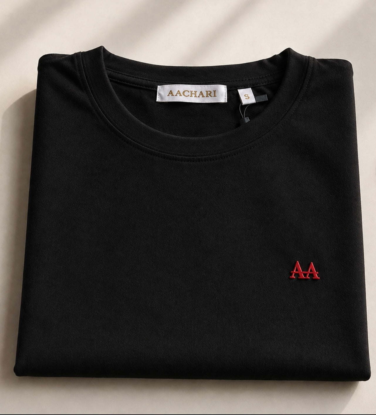 Classic Initial Black Tee