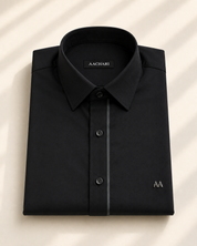 Grey Strip Classic black Shirt