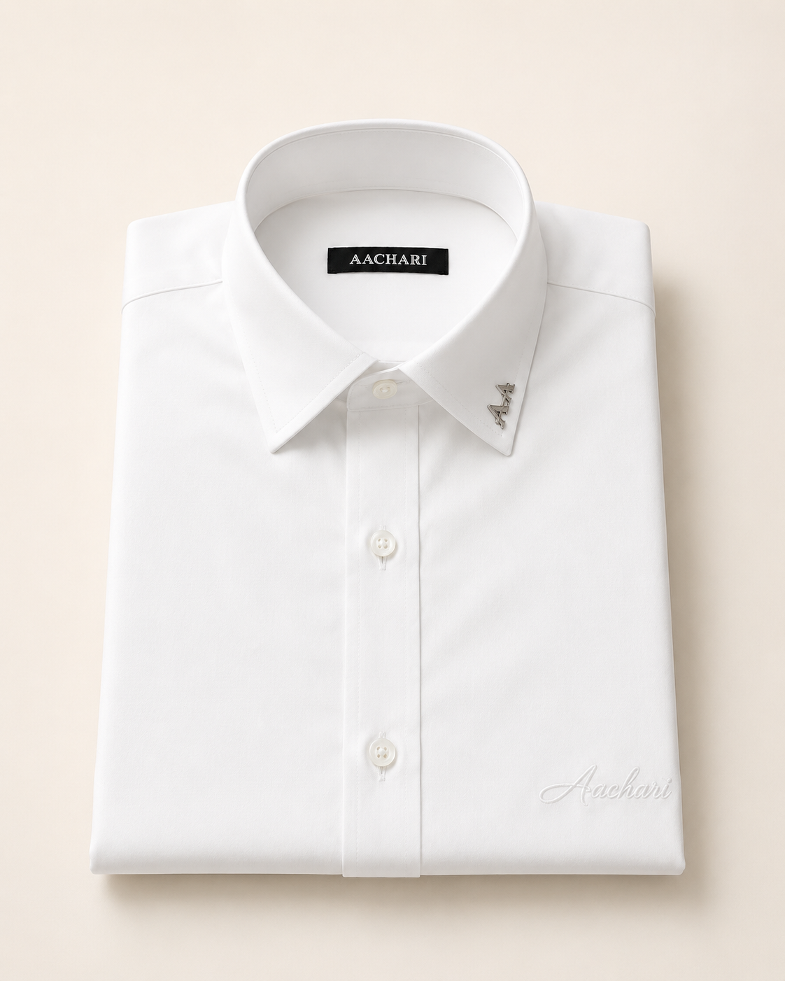 Slim Fit All White Shirt