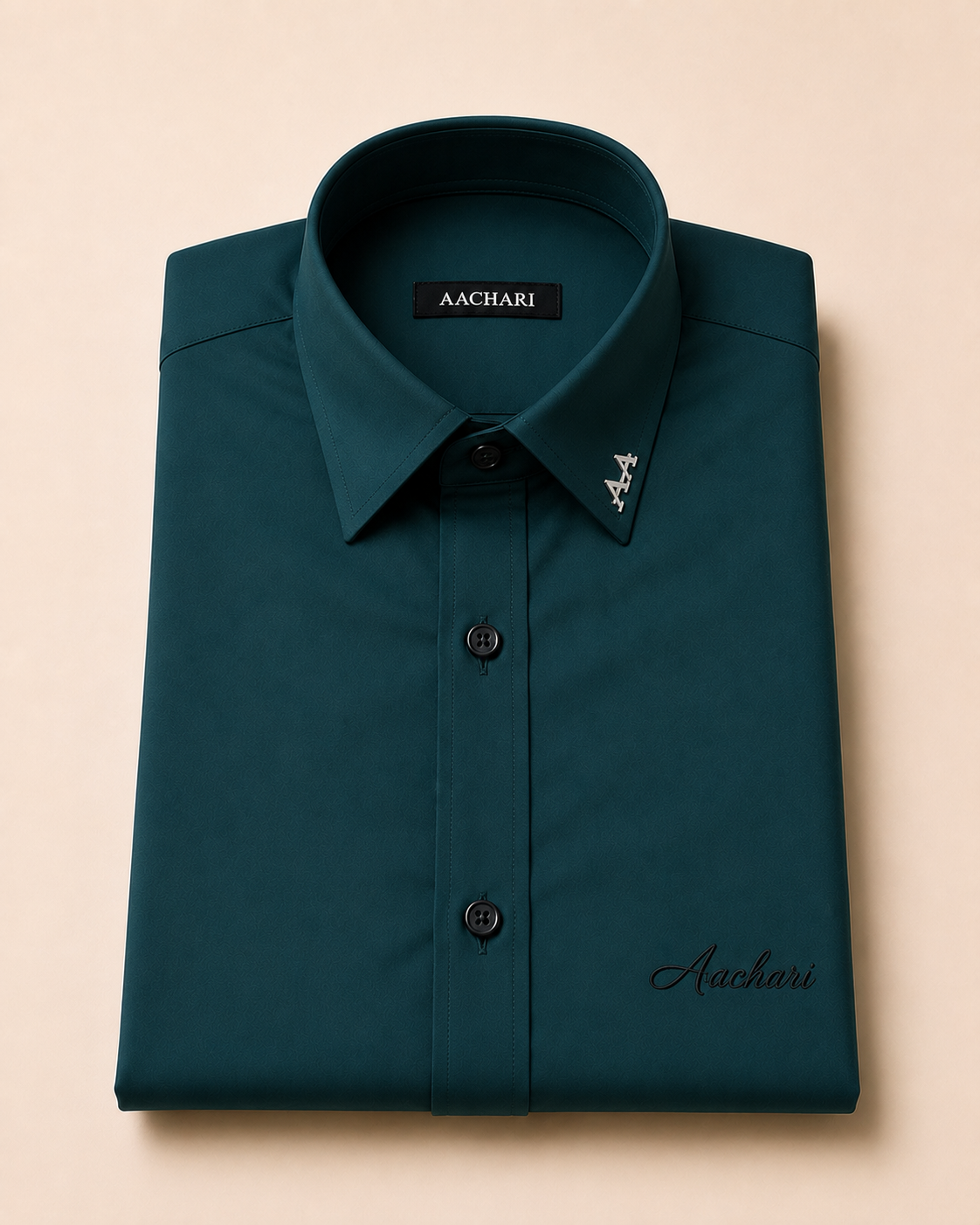 Slim Fit Teal Shirt