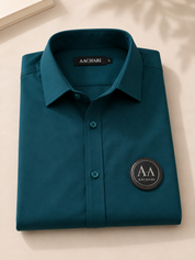 Classic Teal Full Sleeves Men's Shirt