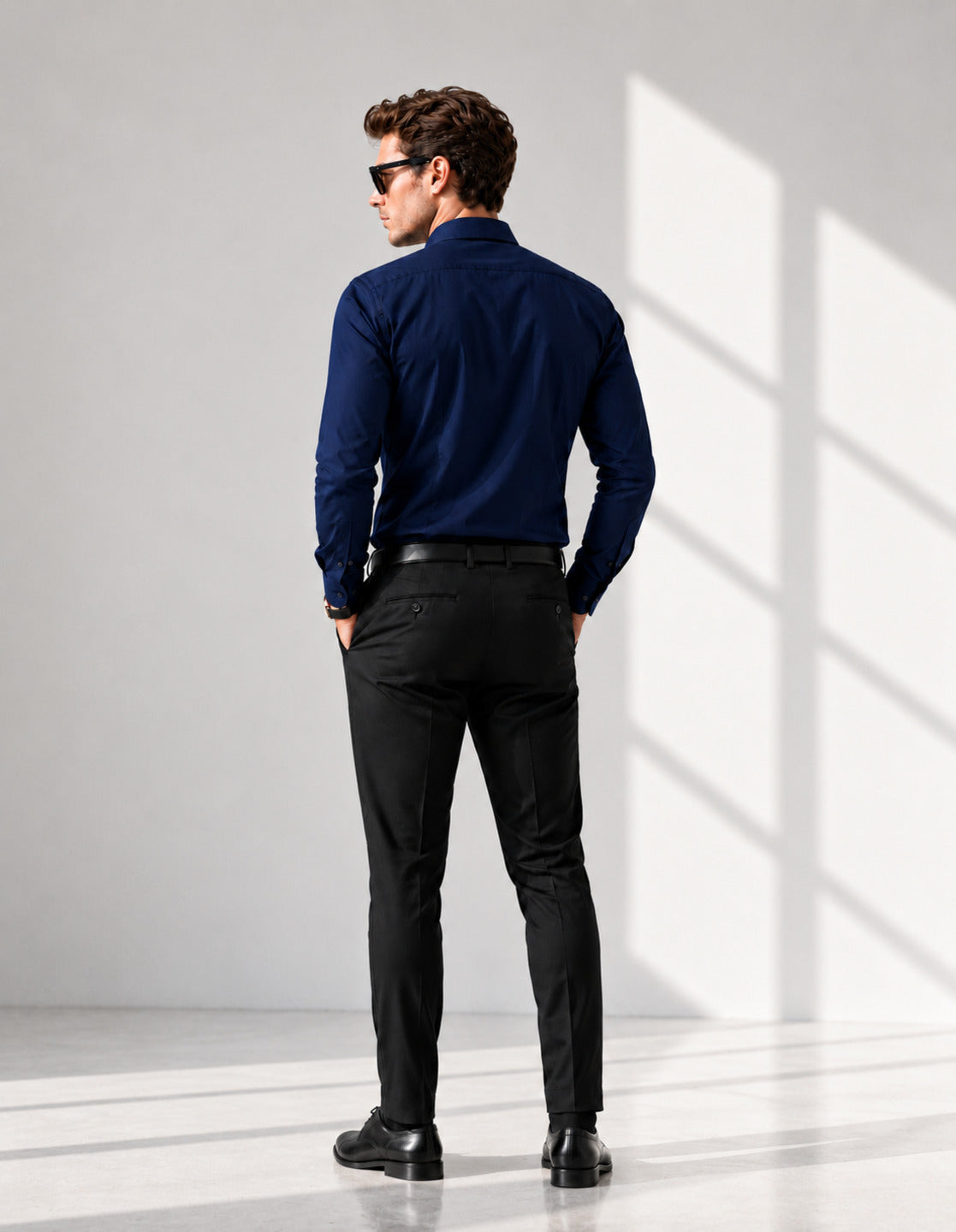 Signature Navy Blue Full Sleeve Shirt
