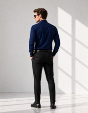 Signature Navy Blue Full Sleeve Shirt