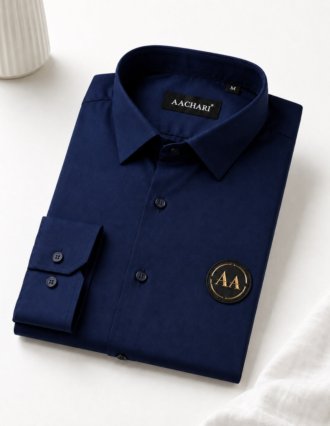 Signature Navy Blue Full Sleeve Shirt