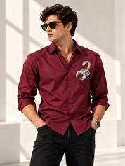 Scorpio Maroon Shirt
