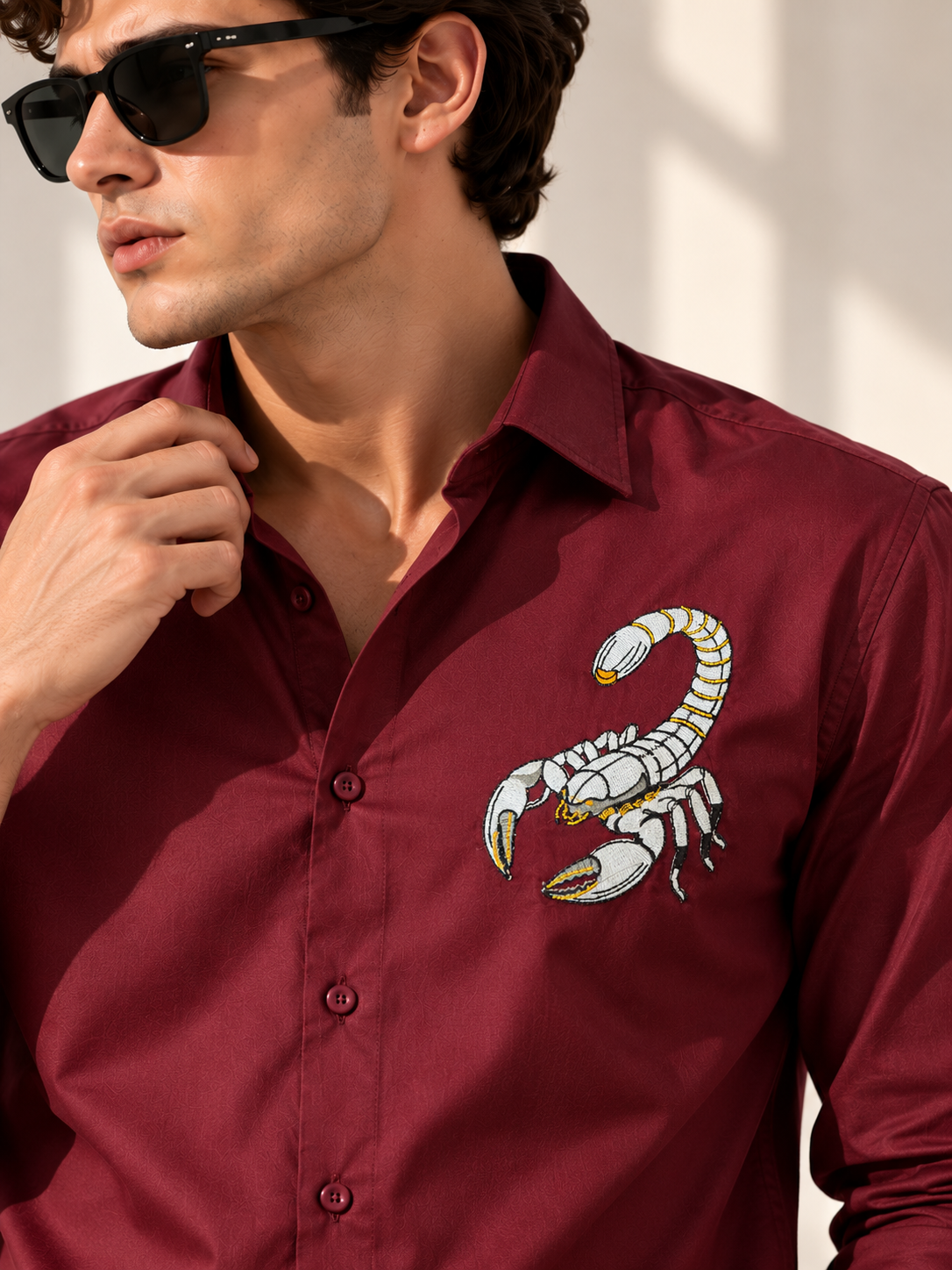 Scorpio Maroon Shirt