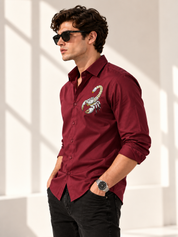 Scorpio Maroon Shirt