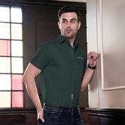 Deep Green Slim Fit Shirt