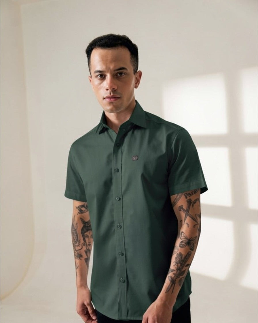 Short-Sleeve Button-Up