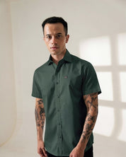 Short-Sleeve Button-Up