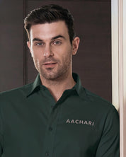 Deep Green Slim Fit Shirt