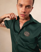 Deep Green Half Sleeve Shirt