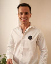 Onyx Charm – Classic White Shirt for Men