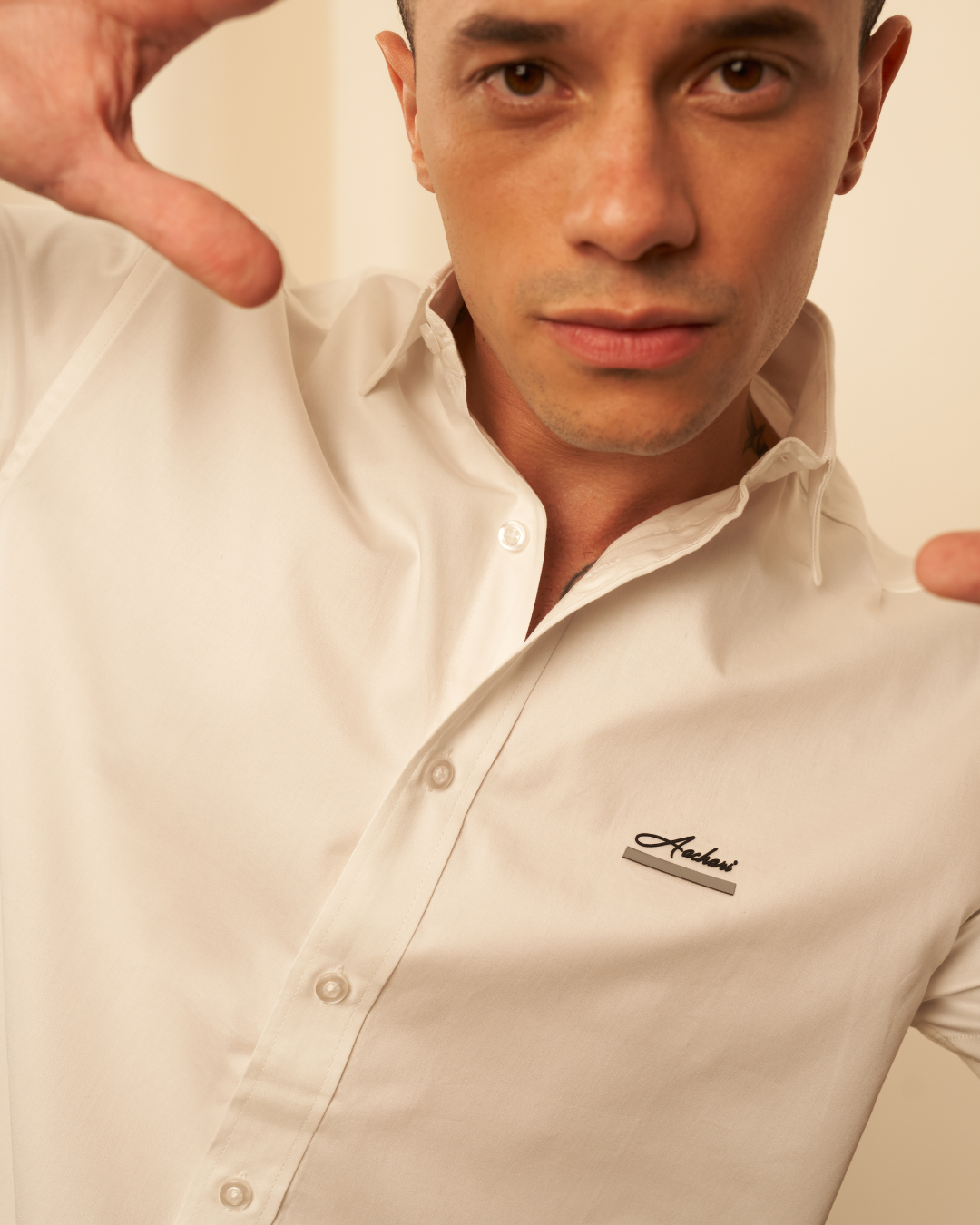 White Classic Half sleeve shirt