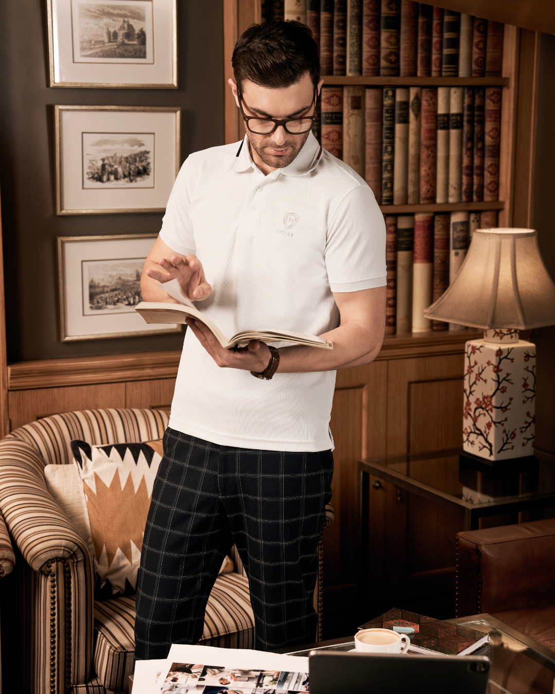 Premium White Polo T-Shirt | AACHARI