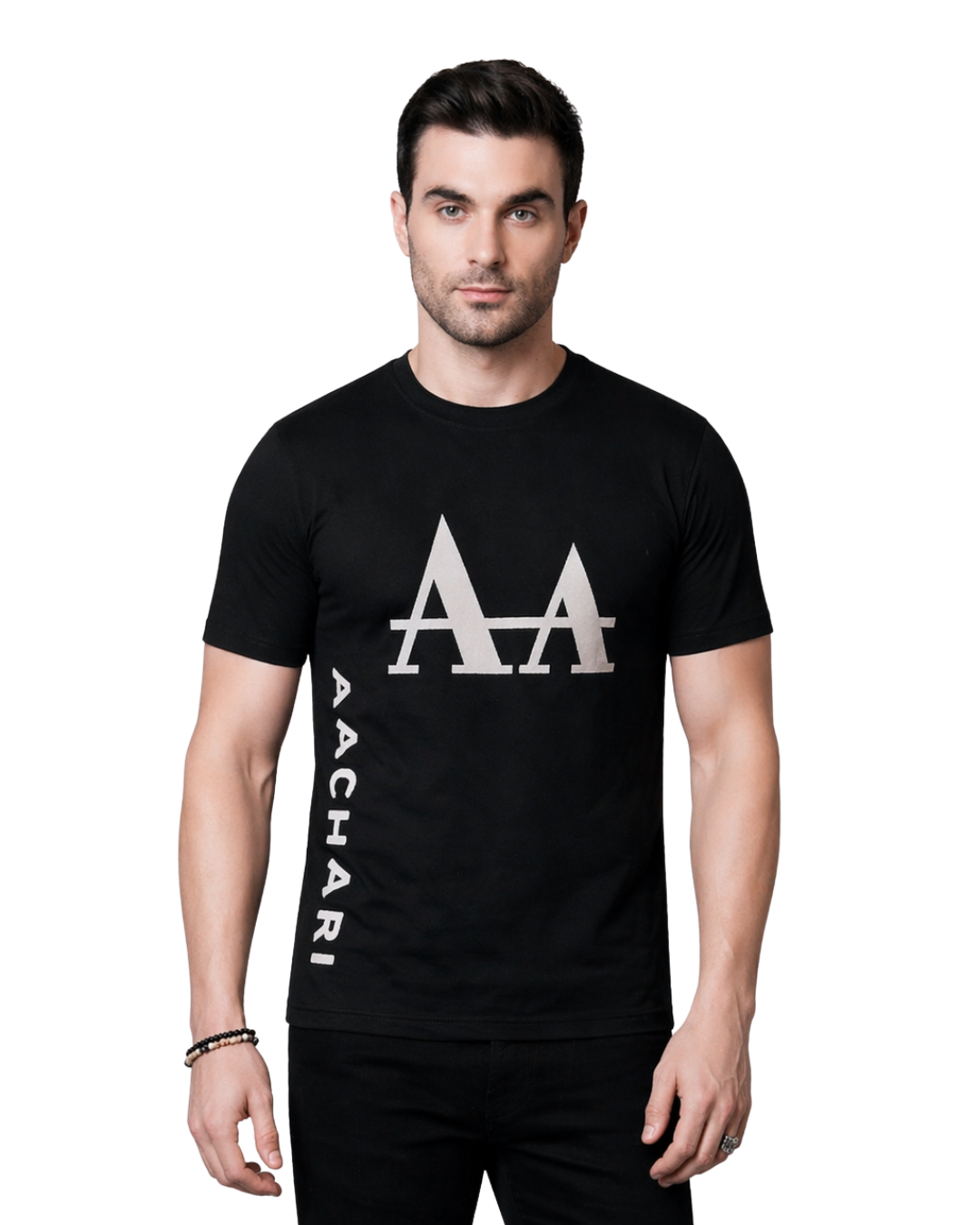 Radiant Glow Black T Shirt