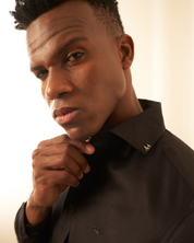 Men’s Slim Fit All Black Shirt