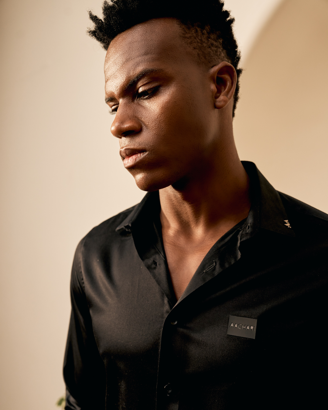 Men's Premium Black Shirt by AACHARI