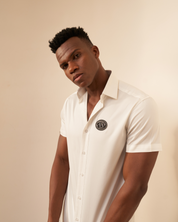 Tailored Fit – White Half Sleeve Shirt