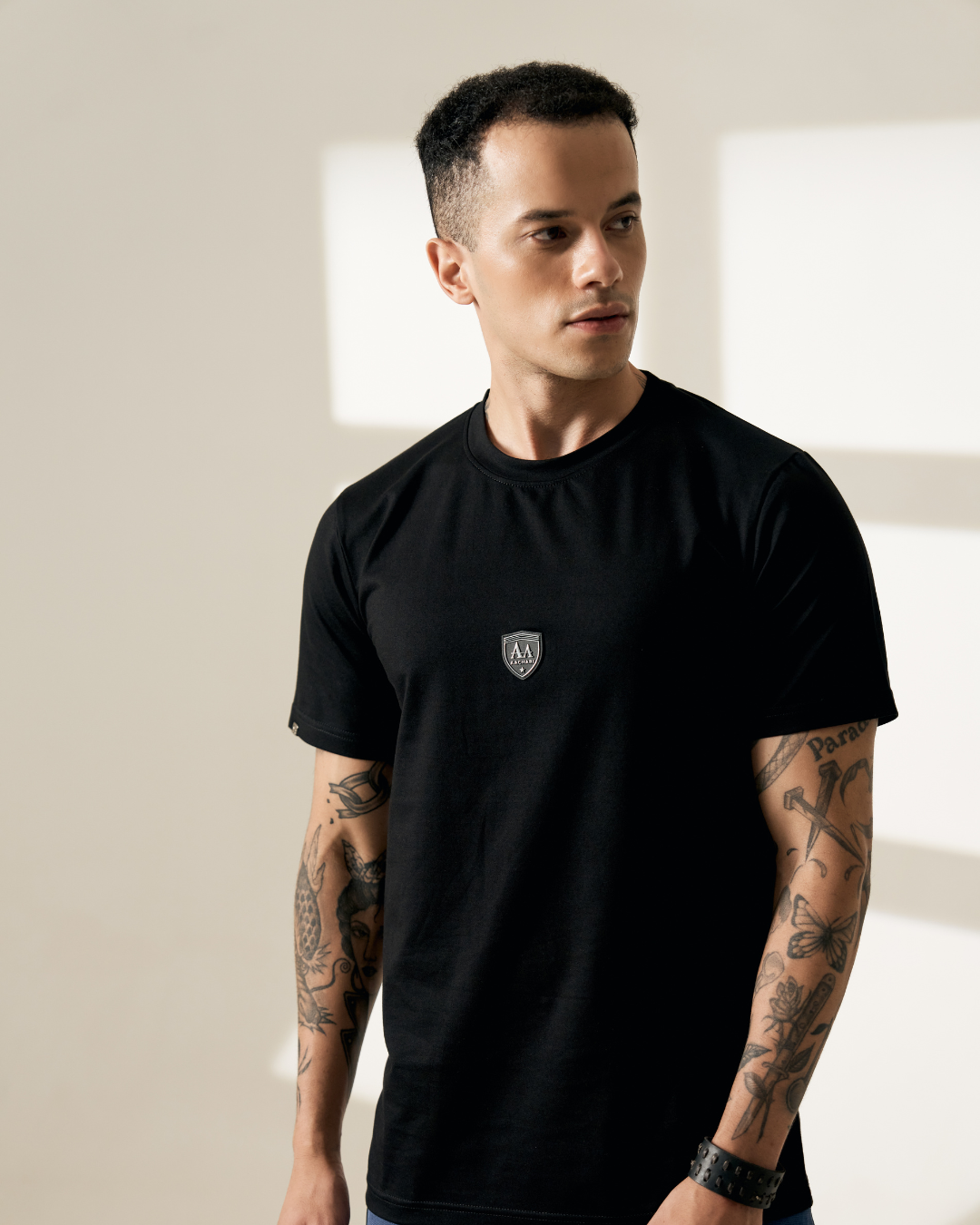 Aachari Classic Black Tee