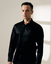 Classic White Slim-Fit Cotton Shirt for Men