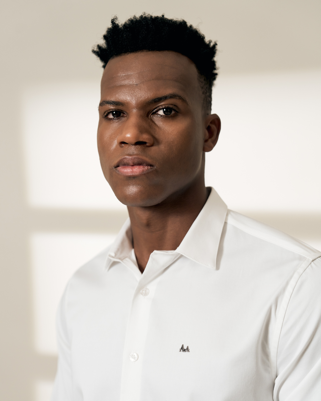 Classic White Slim-Fit Cotton Shirt for Men