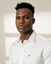 Classic White Slim-Fit Cotton Shirt for Men