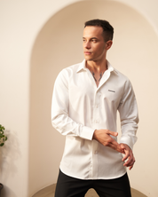 Men’s White Shirt – Aachari Logo