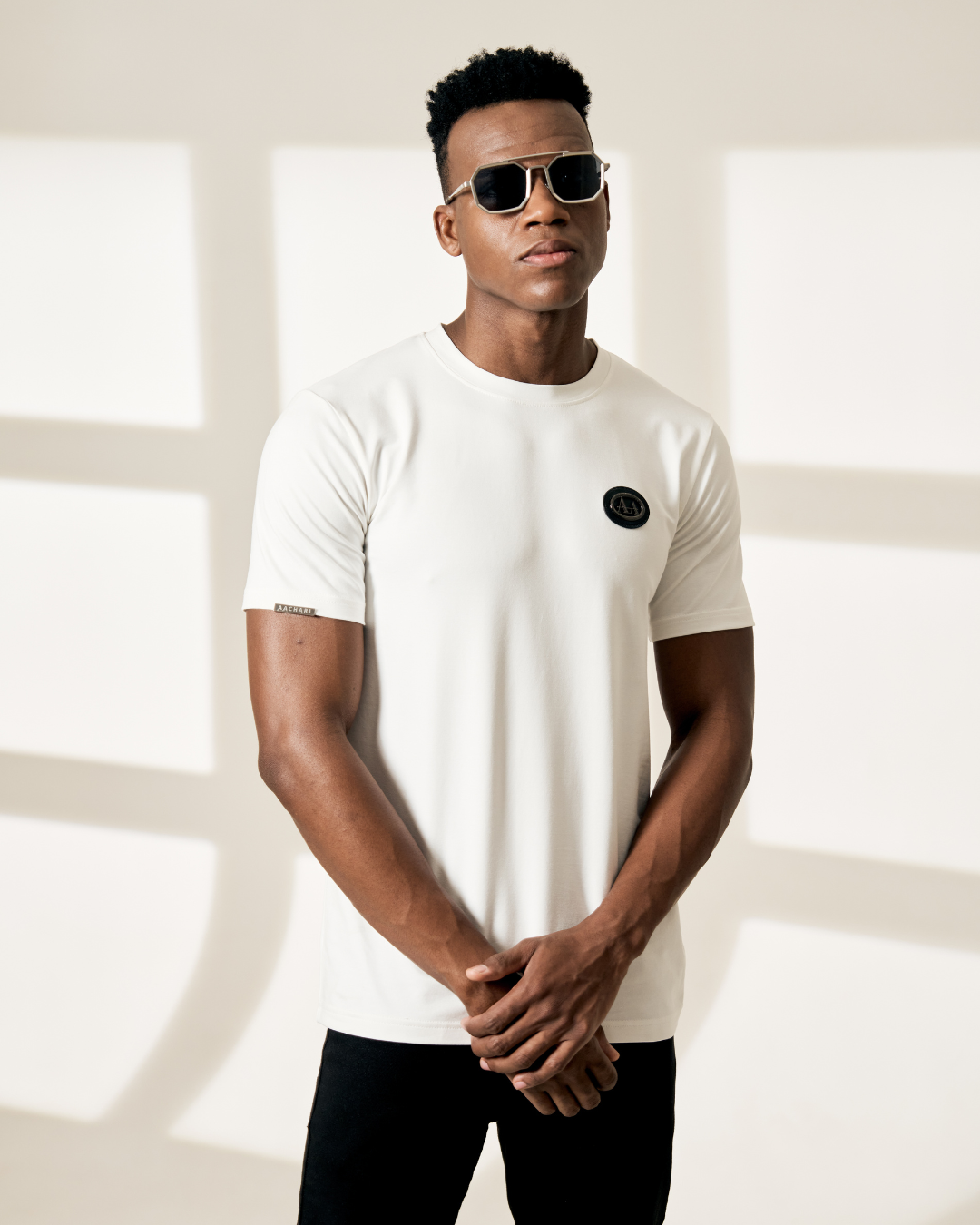 Aachari White Metal Tshirt