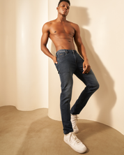 Deep Blue Slim Fit Jeans for Men