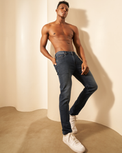 Deep Blue Slim Fit Jeans for Men