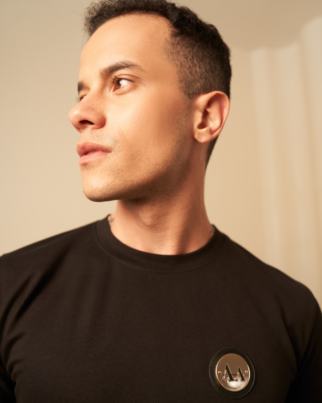 Gold Emblem Black T-Shirt