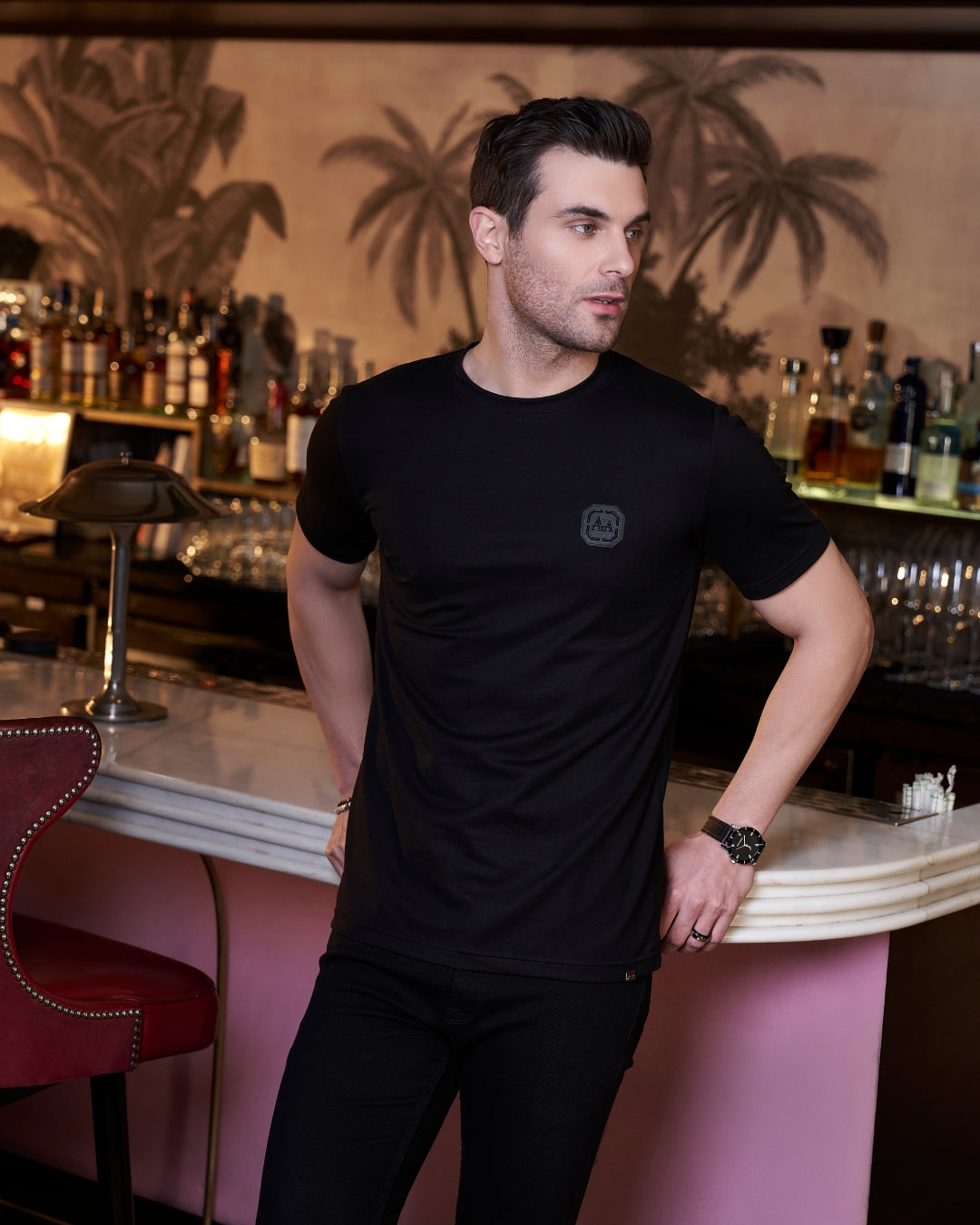 Aachari Classic Midnight Black T-Shirt