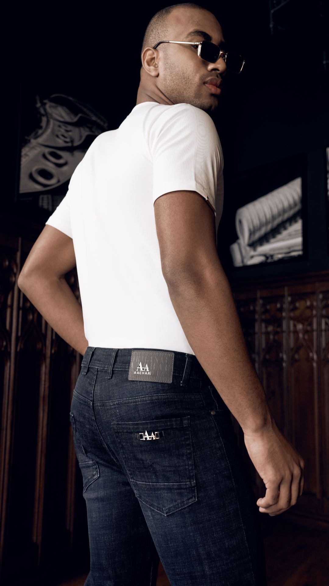Exclusive Aachari White T-Shirt