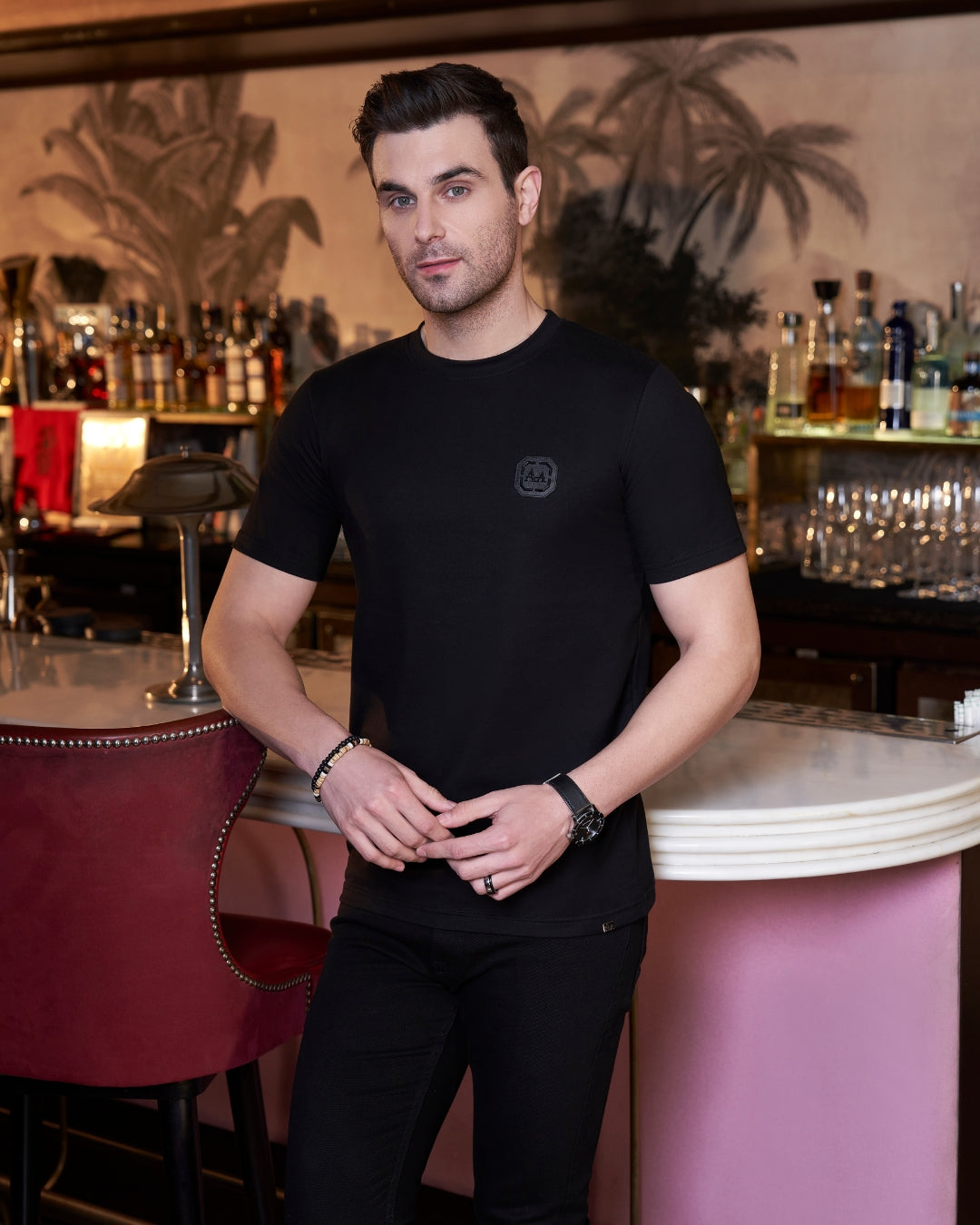 Aachari Classic Midnight Black T-Shirt